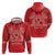 Personalised In September We Wear Red Hoodie Polynesia Blood Cancer Awareness