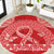 Personalised In September We Wear Red Round Carpet Polynesia Blood Cancer Awareness