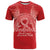 Personalised In September We Wear Red T Shirt Polynesia Blood Cancer Awareness