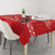 Personalised In September We Wear Red Tablecloth Polynesia Blood Cancer Awareness