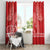 Personalised In September We Wear Red Window Curtain Polynesia Blood Cancer Awareness