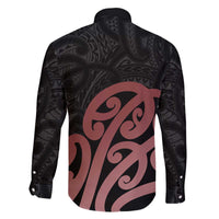 New Zealand Mangopare Tamanako Family Matching Off The Shoulder Long Sleeve Dress and Hawaiian Shirt Aotearoa Maori