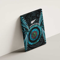 New Zealand Archery Canvas Wall Art Aotearoa Silver Fern Maori - Polynesian Pride