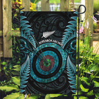 New Zealand Archery Garden Flag Aotearoa Silver Fern Maori - Polynesian Pride