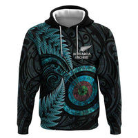 New Zealand Archery Hoodie Aotearoa Silver Fern Maori - Polynesian Pride