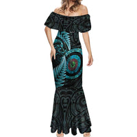 New Zealand Archery Mermaid Dress Aotearoa Silver Fern Maori - Polynesian Pride