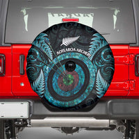New Zealand Archery Spare Tire Cover Aotearoa Silver Fern Maori - Polynesian Pride