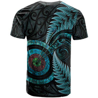 New Zealand Archery T Shirt Aotearoa Silver Fern Maori - Polynesian Pride