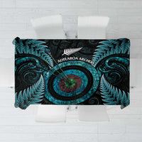 New Zealand Archery Tablecloth Aotearoa Silver Fern Maori - Polynesian Pride