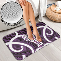 Aotearoa Atua Tangaroa Personalised Bathroom Set God Of The Sea Maori Whale Tail Purple