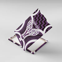 Aotearoa Atua Tangaroa Personalised Canvas Wall Art God Of The Sea Maori Whale Tail Purple