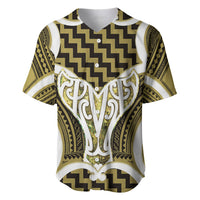 Aotearoa Atua Tangaroa Personalised Baseball Jersey God Of The Sea Maori Whale Tail Yellow