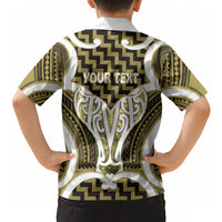 Aotearoa Atua Tangaroa Personalised Hawaiian Shirt God Of The Sea Maori Whale Tail Yellow