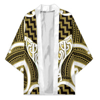 Aotearoa Atua Tangaroa Personalised Kimono God Of The Sea Maori Whale Tail Yellow
