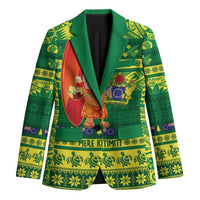 Cook Islands Christmas Blazer Surfing Santa Mere Kiritimiti - Polynesian Pride