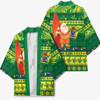 Cook Islands Christmas Kimono Surfing Santa Mere Kiritimiti - Polynesian Pride