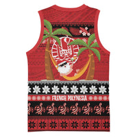 French Polynesia Christmas Basketball Jersey Tiare Chilling Santa Oaoa I teie Noera - Polynesian Pride