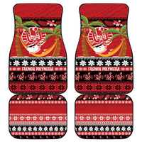 French Polynesia Christmas Car Mats Tiare Chilling Santa Oaoa I teie Noera - Polynesian Pride
