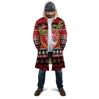French Polynesia Christmas Cloak Tiare Chilling Santa Oaoa I teie Noera - Polynesian Pride