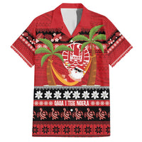French Polynesia Christmas Family Matching Long Sleeve Bodycon Dress and Hawaiian Shirt Tiare Chilling Santa Oaoa I teie Noera - Polynesian Pride