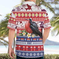 Kiribati Christmas Hawaiian Shirt Frigatebird Santa Tekeraoi n te Kiritimati - Polynesian Pride