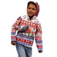 Kiribati Christmas Kid Hoodie Frigatebird Santa Tekeraoi n te Kiritimati - Polynesian Pride