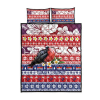 Kiribati Christmas Quilt Bed Set Frigatebird Santa Tekeraoi n te Kiritimati - Polynesian Pride