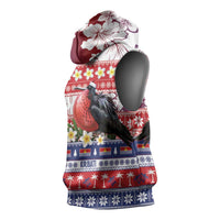 Kiribati Christmas Sleeveless Hoodie Frigatebird Santa Tekeraoi n te Kiritimati - Polynesian Pride