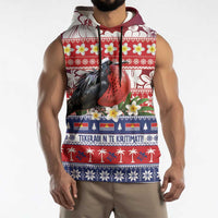 Kiribati Christmas Sleeveless Hoodie Frigatebird Santa Tekeraoi n te Kiritimati - Polynesian Pride