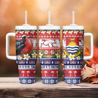 Kiribati Christmas Tumbler With Handle Frigatebird Santa Tekeraoi n te Kiritimati - Polynesian Pride