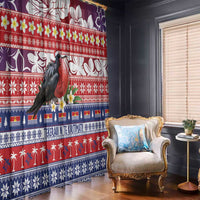 Kiribati Christmas Window Curtain Frigatebird Santa Tekeraoi n te Kiritimati - Polynesian Pride
