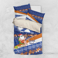 Marshall Islands Christmas Bedding Set Beachy Santa Monono ilo raaneoan Nejin - Polynesian Pride