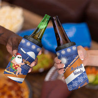 Marshall Islands Christmas 4 in 1 Can Cooler Tumbler Beachy Santa Monono ilo raaneoan Nejin - Polynesian Pride
