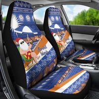Marshall Islands Christmas Car Seat Cover Beachy Santa Monono ilo raaneoan Nejin - Polynesian Pride