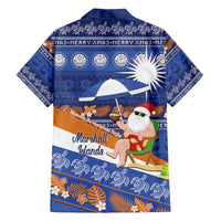 Marshall Islands Christmas Family Matching Summer Maxi Dress and Hawaiian Shirt Beachy Santa Monono ilo raaneoan Nejin - Polynesian Pride