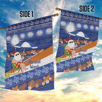 Marshall Islands Christmas Garden Flag Beachy Santa Monono ilo raaneoan Nejin - Polynesian Pride