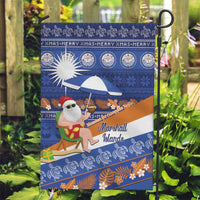 Marshall Islands Christmas Garden Flag Beachy Santa Monono ilo raaneoan Nejin - Polynesian Pride