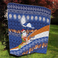 Marshall Islands Christmas Quilt Beachy Santa Monono ilo raaneoan Nejin - Polynesian Pride