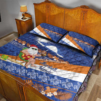 Marshall Islands Christmas Quilt Bed Set Beachy Santa Monono ilo raaneoan Nejin - Polynesian Pride