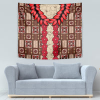 Samoa Siapo Tapestry Tapa Pattern Mix Ula Fala Hibiscus LT14 - Polynesian Pride
