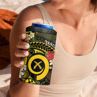 Vanuatu Christmas 4 in 1 Can Cooler Tumbler Vanuatuan Pig Tusk - Meri Krismas!