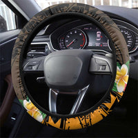 Vanuatu Christmas Steering Wheel Cover Vanuatuan Pig Tusk - Meri Krismas! LT14 - Polynesian Pride