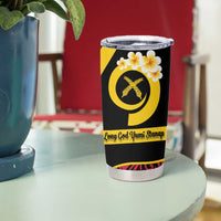 Vanuatu Christmas Tumbler Cup Vanuatuan Conch Shell - Meri Krismas!