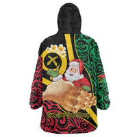 Vanuatu Christmas Wearable Blanket Hoodie Vanuatuan Conch Shell - Meri Krismas!