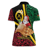 Vanuatu Christmas Women Polo Shirt Vanuatuan Conch Shell - Meri Krismas! LT14 - Polynesian Pride