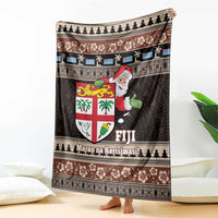 Fiji Christmas Blanket Fijian Masi Marau na Kerisimasi! - Brown LT14 - Polynesian Pride