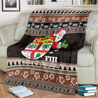 Fiji Christmas Blanket Fijian Masi Marau na Kerisimasi! - Brown LT14 - Polynesian Pride