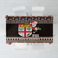 Fiji Christmas Tablecloth Fijian Masi Marau na Kerisimasi! - Brown LT14 Brown - Polynesian Pride