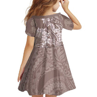 Polynesia Hammerhead Shark Tattoo With Plumeria Lei Family Matching Off Shoulder Maxi Dress and Hawaiian Shirt