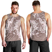 Polynesia Hammerhead Shark Tattoo With Plumeria Lei Men Tank Top
